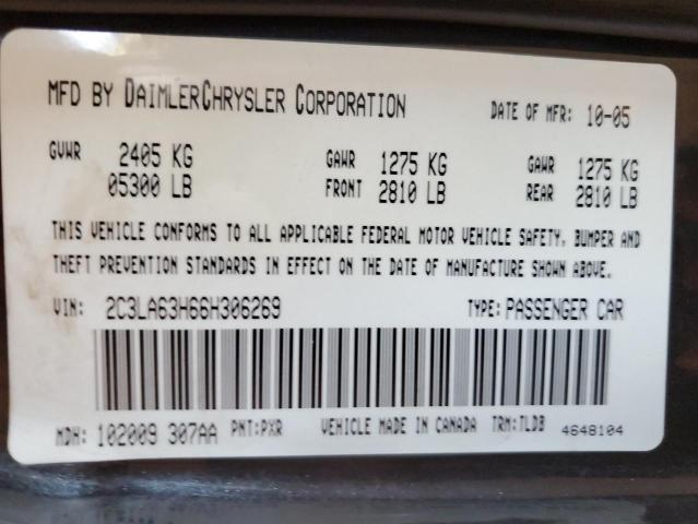 Photo 10 from auction – 2006 CHRYSLER 300C with VIN 2C3LA63H66H306269