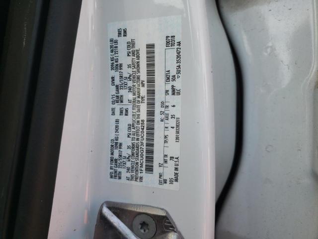 Photo 10 from auction – 2015 FORD ESCAPE SE with VIN 1FMCU0G73FUC04258