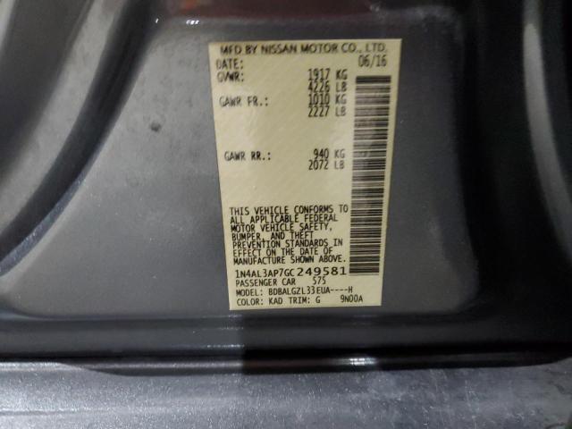 Photo 10 from auction – 2016 NISSAN ALTIMA 2.5 with VIN 1N4AL3AP7GC249581