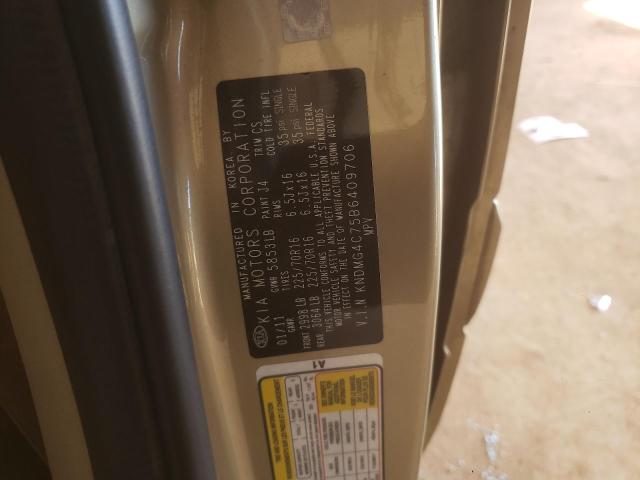 Photo 10 from auction – 2011 KIA SEDONA LX with VIN KNDMG4C75B6409706
