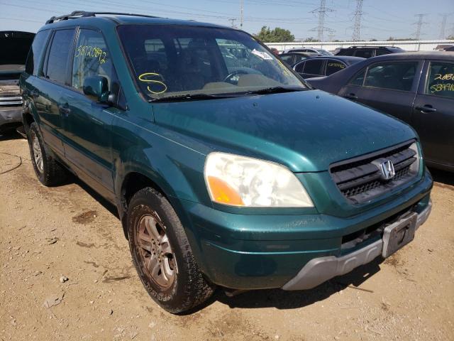 HONDA PILOT EXL 2003 with VIN 2HKYF18723H509958 - Photo from auction
