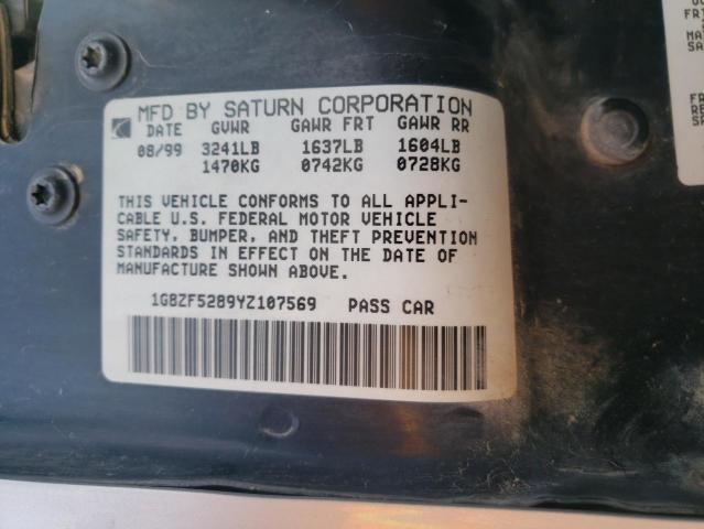 Photo 10 from auction – 2000 SATURN VUE with VIN 1G8ZF5289YZ107569