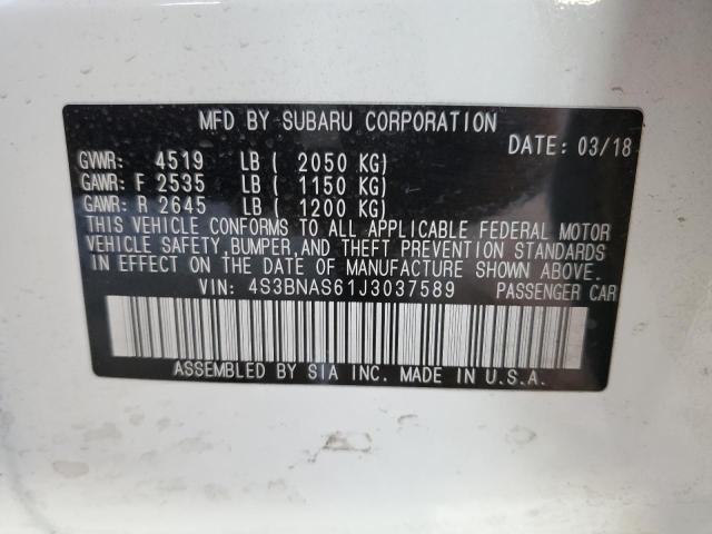 Photo 10 from auction – 2018 SUBARU LEGACY SPO with VIN 4S3BNAS61J3037589