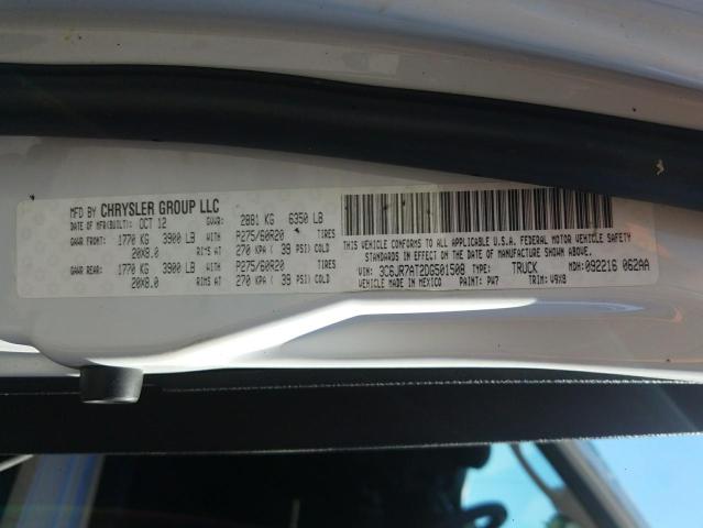 Photo 10 from auction – 2013 RAM 1500 ST with VIN 3C6JR7AT2DG501508