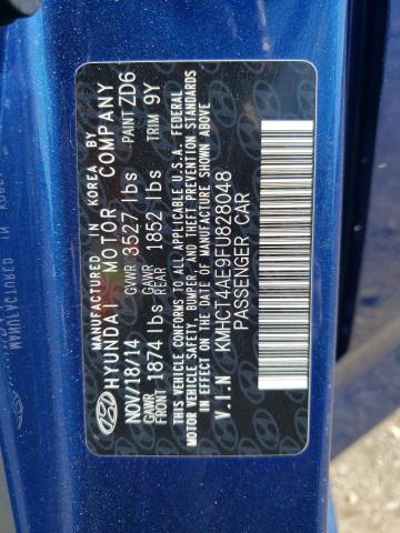Photo 10 from auction – 2015 HYUNDAI ACCENT GLS with VIN KMHCT4AE9FU828048