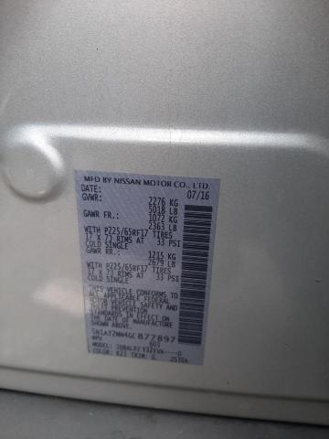 Photo 10 from auction – 2016 NISSAN ROGUE S with VIN 5N1AT2MN4GC877897