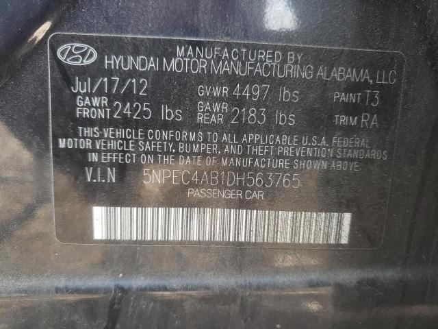 Photo 10 from auction – 2013 HYUNDAI SONATA SE with VIN 5NPEC4AB1DH563765