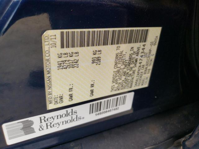Photo 10 from auction – 2012 NISSAN ALTIMA BAS with VIN 1N4AL2APXCN474344