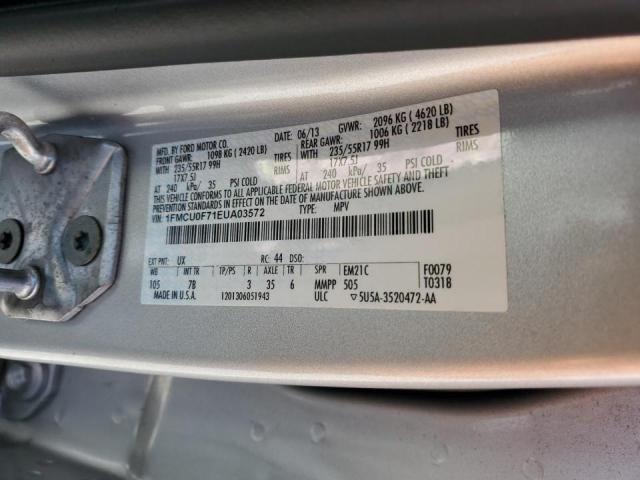 Photo 10 from auction – 2014 FORD ESCAPE S with VIN 1FMCU0F71EUA03572
