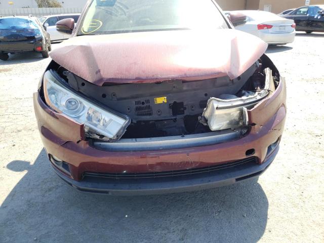 Photo 9 from auction – 2014 TOYOTA HIGHLANDER with VIN 5TDJKRFH5ES020328