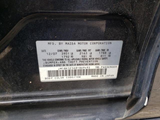 Photo 10 from auction – 2008 MAZDA 3 S with VIN JM1BK323681869493
