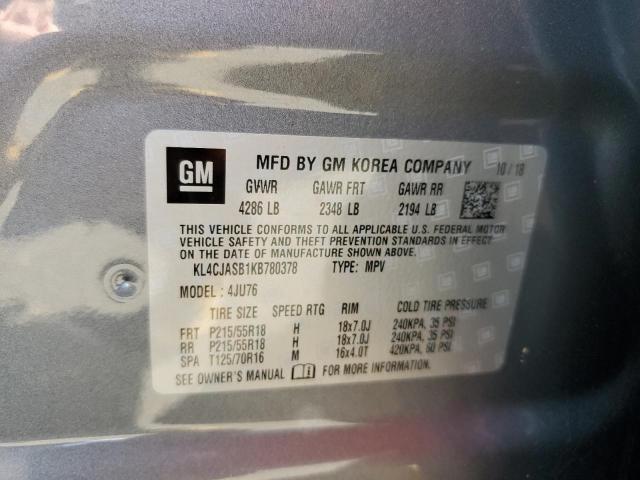Photo 10 from auction – 2019 BUICK ENCORE PRE with VIN KL4CJASB1KB780378