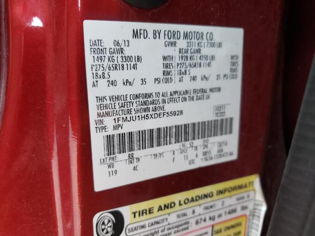 Photo 10 from auction – 2013 FORD EXPEDITION with VIN 1FMJU1H5XDEF55928
