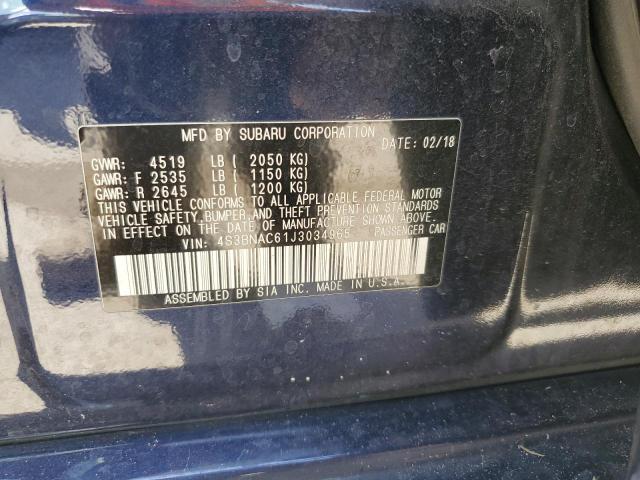 Photo 10 from auction – 2018 SUBARU LEGACY 2.5 with VIN 4S3BNAC61J3034965