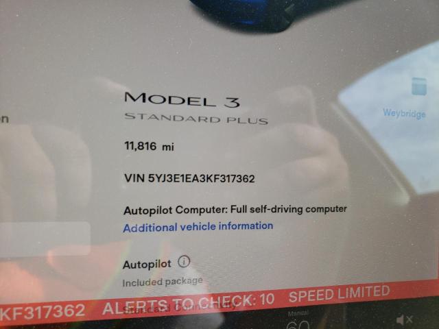 Photo 8 from auction – 2019 TESLA MODEL 3 with VIN 5YJ3E1EA3KF317362