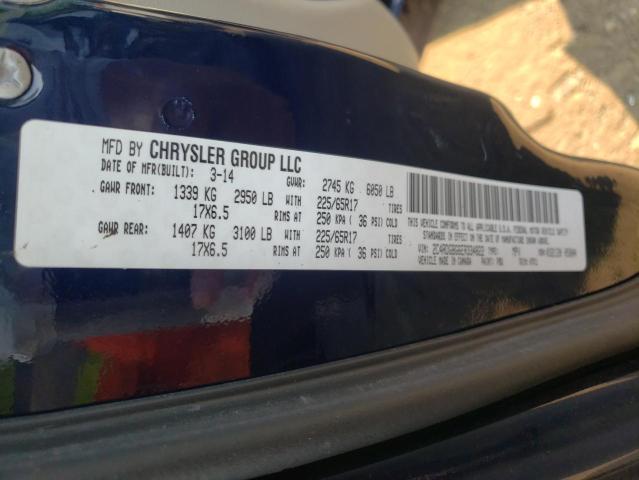 Photo 10 from auction – 2014 DODGE GRAND CARA with VIN 2C4RDGBG6ER334822