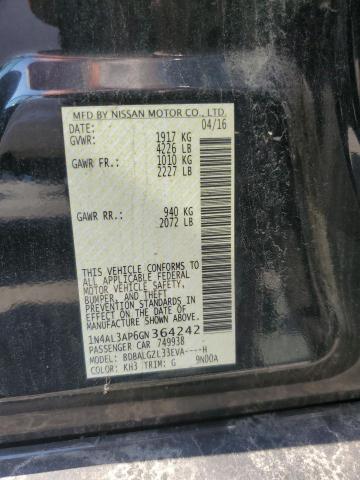 Photo 10 from auction – 2016 NISSAN ALTIMA 2.5 with VIN 1N4AL3AP6GN364242