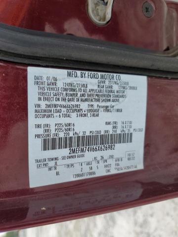 Photo 10 from auction – 2006 MERCURY GRAND MARQ with VIN 2MEFM74V66X626982