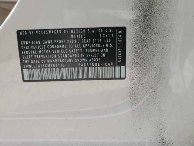 Photo 10 from auction – 2012 VOLKSWAGEN JETTA TDI with VIN 3VWLL7AJ5CM361145