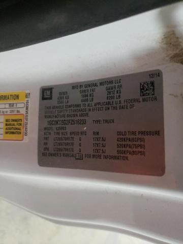 Photo 10 from auction – 2015 CHEVROLET SILVERADO with VIN 1GC0KVEG2FZ516233