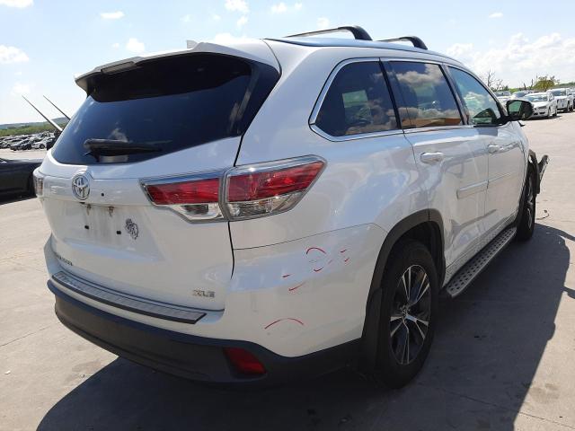 Photo 4 from auction – 2016 TOYOTA HIGHLANDER with VIN 5TDKKRFH4GS173029