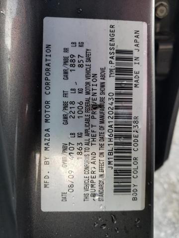 Photo 10 from auction – 2010 MAZDA 3 S with VIN JM1BL1H60A1202430