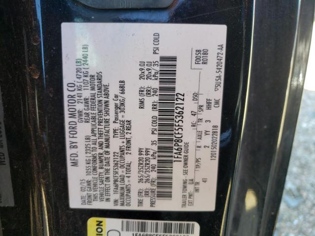 Photo 10 from auction – 2015 FORD MUSTANG GT with VIN 1FA6P8CF5F5362122