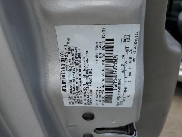 Photo 10 from auction – 2007 FORD FOCUS ZX4 with VIN 1FAFP34N47W243479