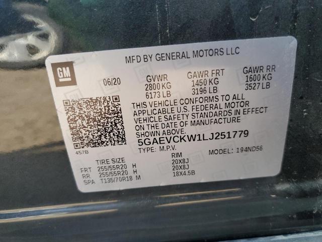 Photo 10 from auction – 2020 BUICK ENCLAVE AV with VIN 5GAEVCKW1LJ251779