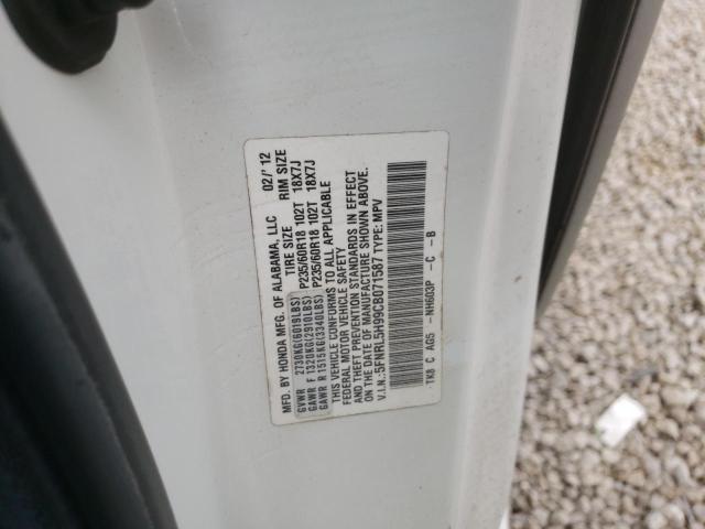 Photo 10 from auction – 2012 HONDA ODYSSEY TO with VIN 5FNRL5H99CB071587