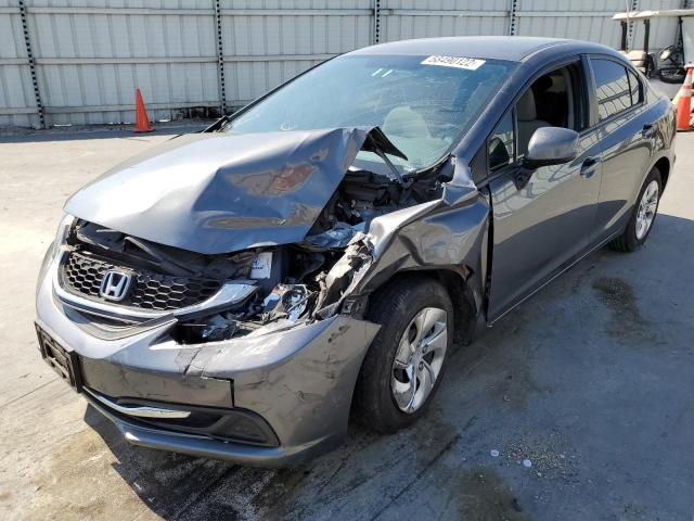 Photo 2 from auction – 2013 HONDA CIVIC LX with VIN 19XFB2F50DE274380