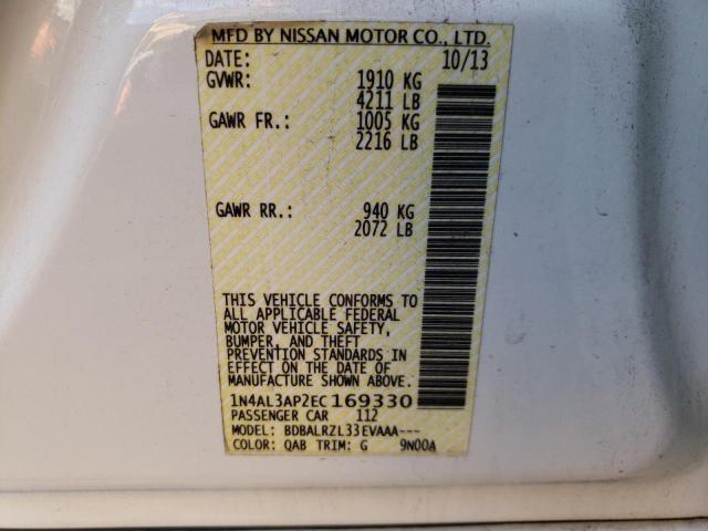 Photo 10 from auction – 2014 NISSAN ALTIMA 2.5 with VIN 1N4AL3AP2EC169330