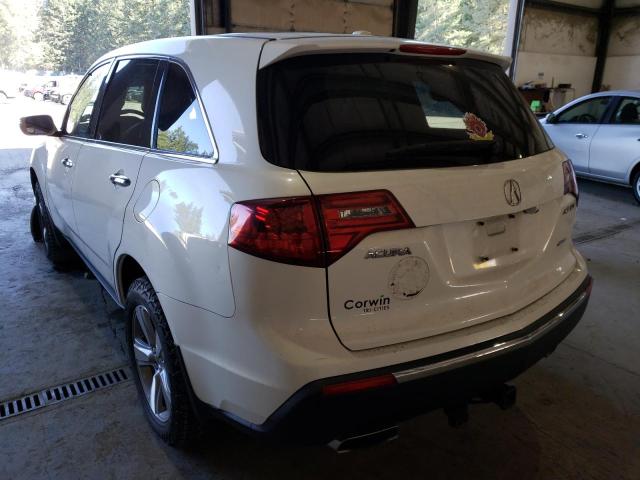Фото 3 с аукциона – 2012 ACURA MDX TECHNO с VIN 2HNYD2H30CH501787