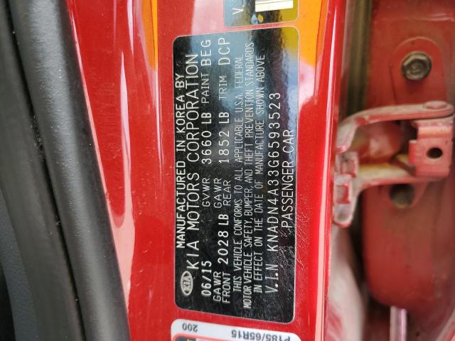 Photo 10 from auction – 2016 KIA RIO EX with VIN KNADN4A33G6593523