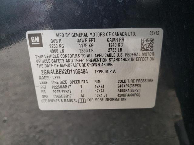 Photo 10 from auction – 2013 CHEVROLET EQUINOX LS with VIN 2GNALBEK2D1106484