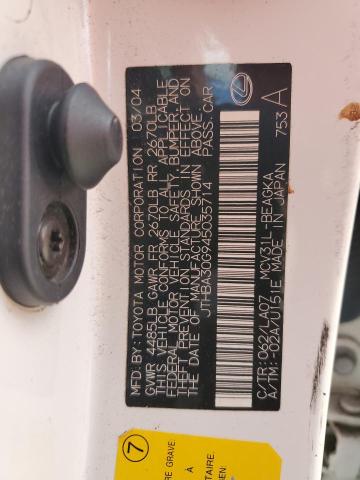 Photo 10 from auction – 2004 LEXUS ES 330 with VIN JTHBA30G945035714