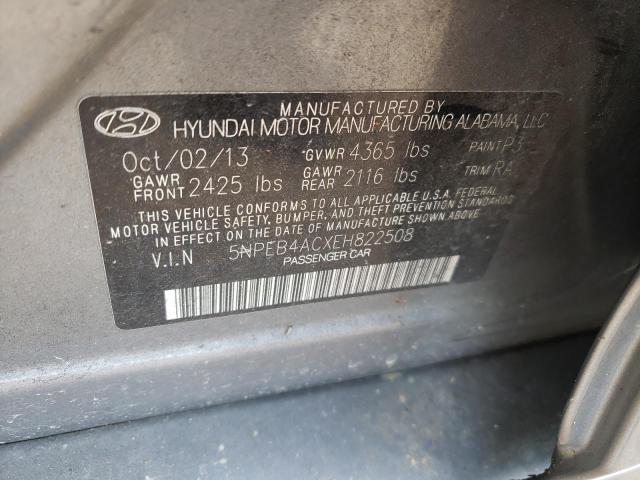 Photo 10 from auction – 2014 HYUNDAI SONATA GLS with VIN 5NPEB4ACXEH822508