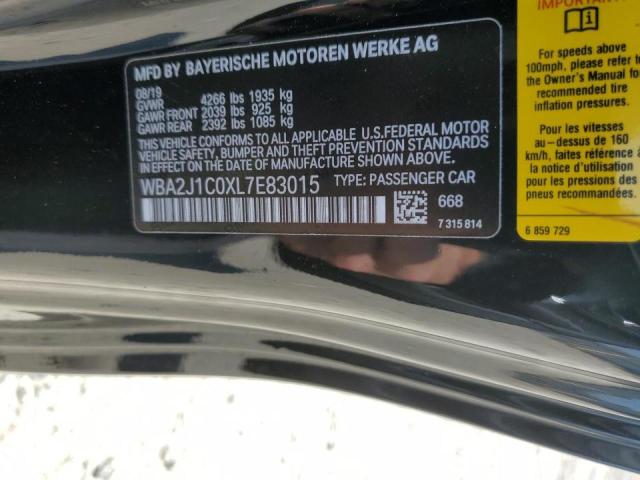 Photo 10 from auction – 2020 BMW 230I with VIN WBA2J1C0XL7E83015