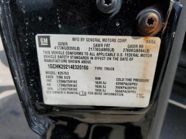 Photo 10 from auction – 2004 CHEVROLET SILVERADO with VIN 1GCHK29214E320160