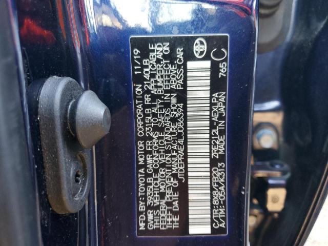 Photo 10 from auction – 2020 TOYOTA COROLLA LE with VIN JTDEPRAE4LJ086394