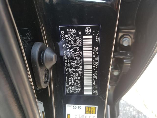 Photo 10 from auction – 2022 TOYOTA COROLLA LE with VIN JTDEPMAE9NJ219902