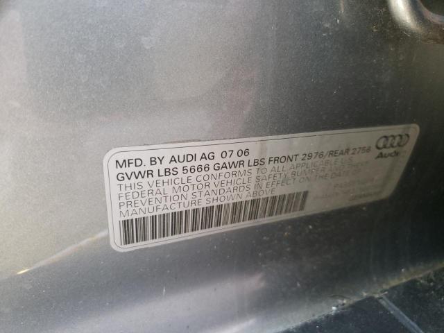 Photo 10 from auction – 2007 AUDI S6 QUATTRO with VIN WAUGN74F37N032586