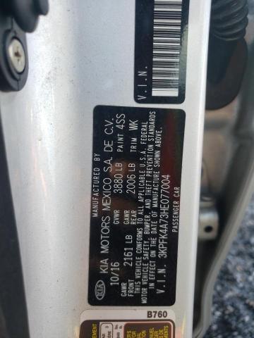 Photo 10 from auction – 2017 KIA FORTE EX with VIN 3KPFK4A73HE077004