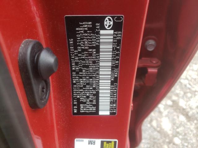 Photo 10 from auction – 2020 TOYOTA COROLLA LE with VIN 5YFEPRAE3LP052541
