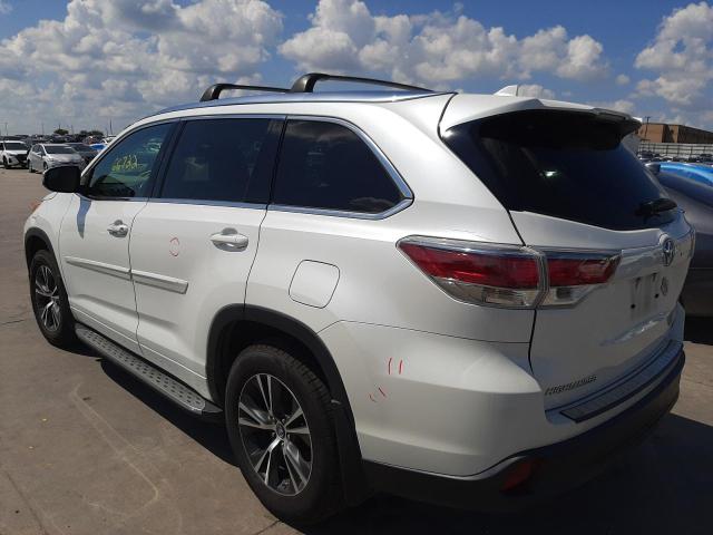 Photo 3 from auction – 2016 TOYOTA HIGHLANDER with VIN 5TDKKRFH4GS173029
