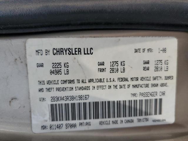 Photo 10 from auction – 2008 DODGE CHARGER with VIN 2B3KA43R38H198167