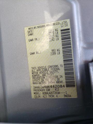 Photo 10 from auction – 2011 NISSAN ALTIMA BAS with VIN 1N4AL2AP6BN442084