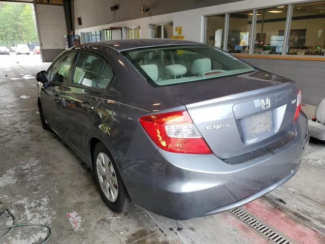 Photo 3 from auction – 2012 HONDA CIVIC LX with VIN 19XFB2F58CE090058