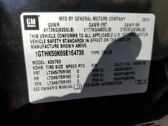 Photo 10 from auction – 2009 GMC SIERRA K25 with VIN 1GTHK59K69E164738