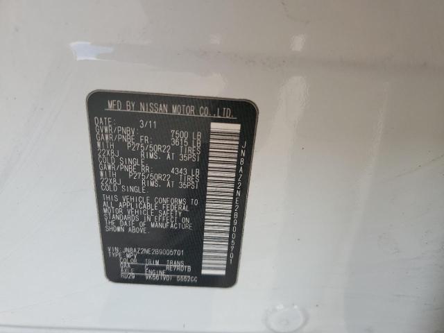 Photo 10 from auction – 2011 INFINITI QX56 with VIN JN8AZ2NE2B9005701